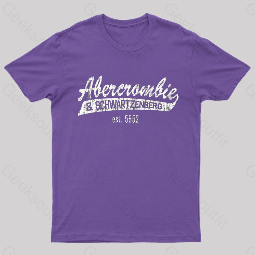 Abercrombie And Schwartzenberg Est 5662 T-Shirt Purple / S Yc