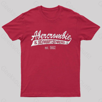 Abercrombie And Schwartzenberg Est 5662 T-Shirt Red / S Yc