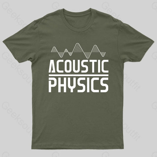 Acoustic Physics Nerd T-Shirt Army Green / S