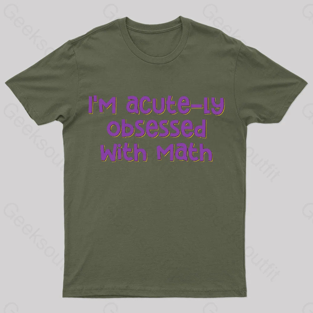 Acute Obsession Nerd T-Shirt Army Green / S