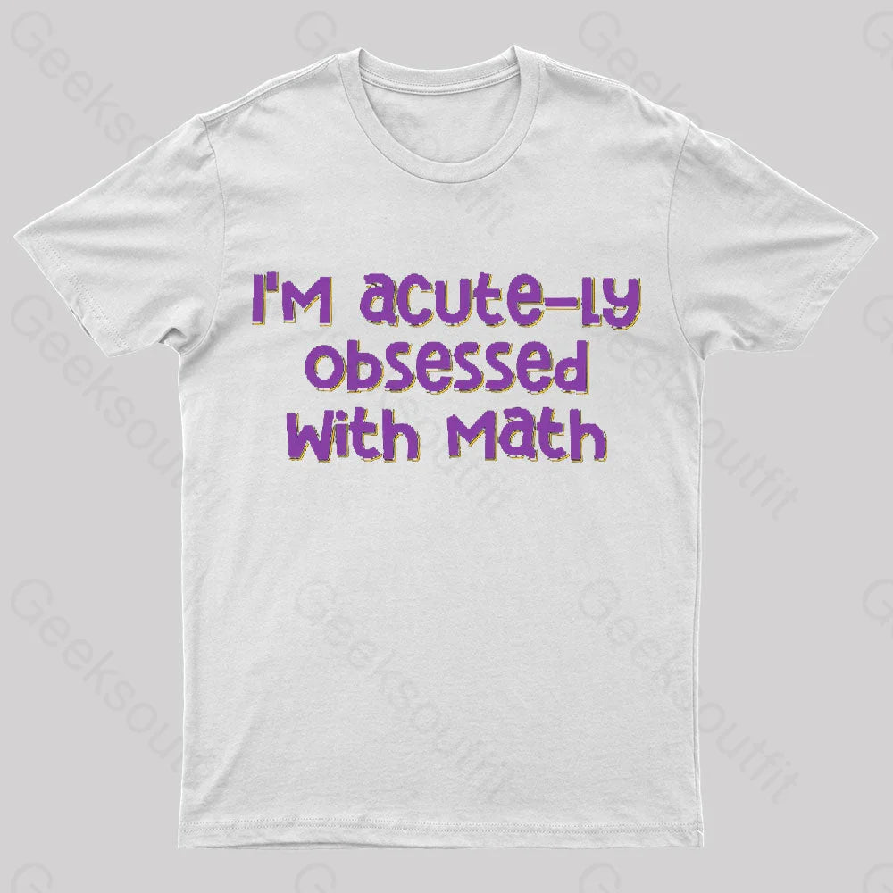 Acute Obsession Nerd T-Shirt White / S