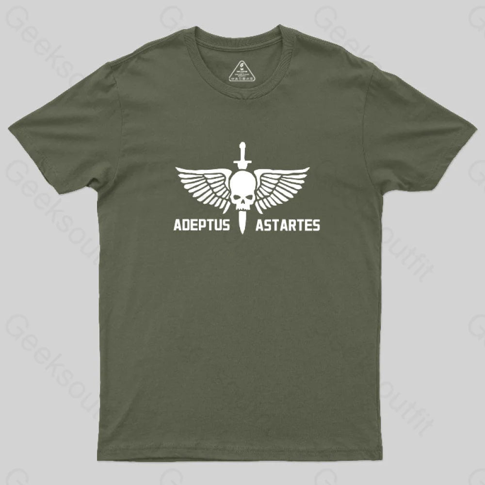 Adeptus Astartes-Warhammer 40K T-Shirt Army Green / S