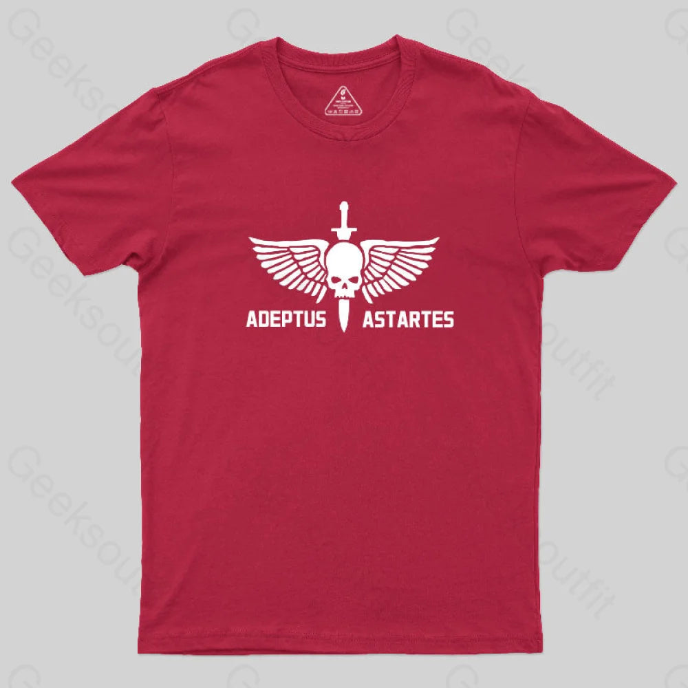 Adeptus Astartes-Warhammer 40K T-Shirt Red / S