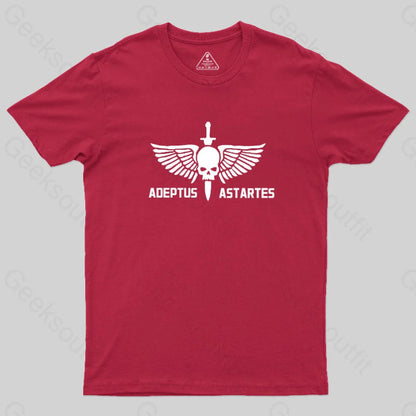 Adeptus Astartes-Warhammer 40K T-Shirt Red / S