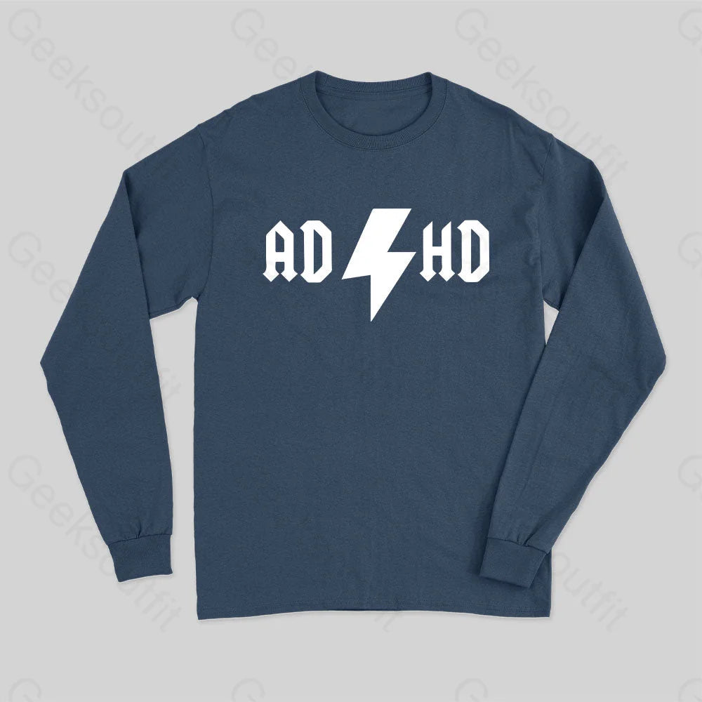 Adhd Long Sleeve T-Shirt Navy / S