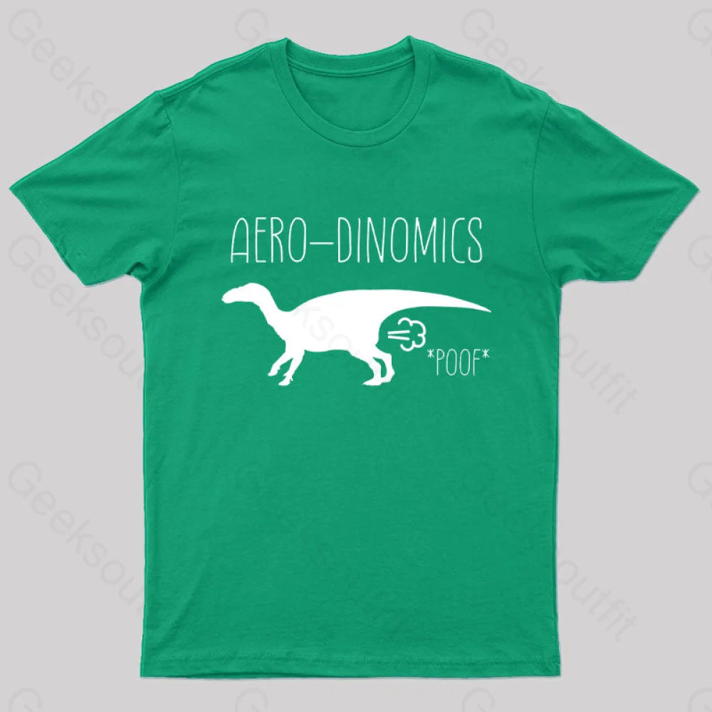 Aero-Dinomics Geek T-Shirt Green / S