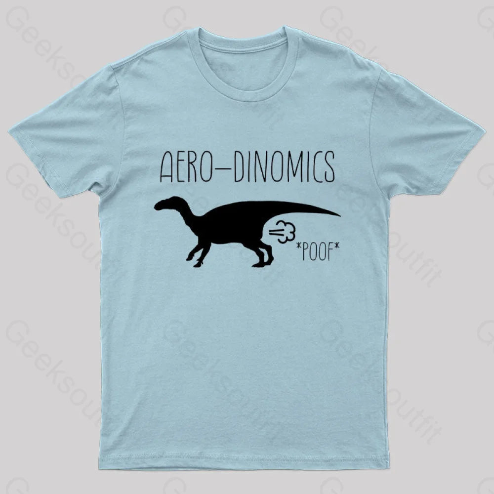 Aero-Dinomics Geek T-Shirt Light Blue / S