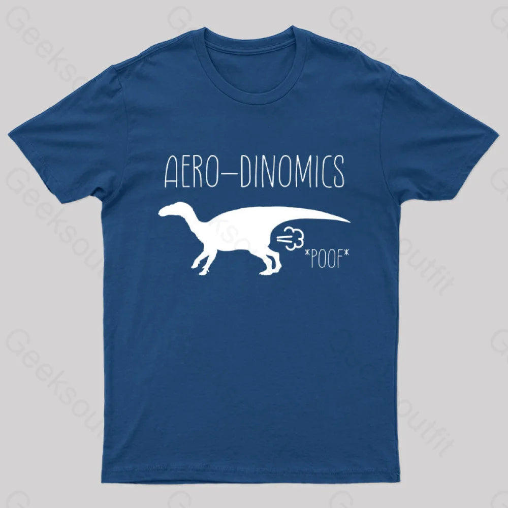 Aero-Dinomics Geek T-Shirt Navy / S