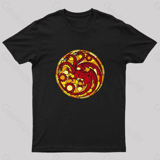 Age Of The Dragon Geek T-Shirt Black / S