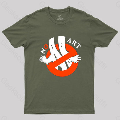 Ai Busters T-Shirt Army Green / S