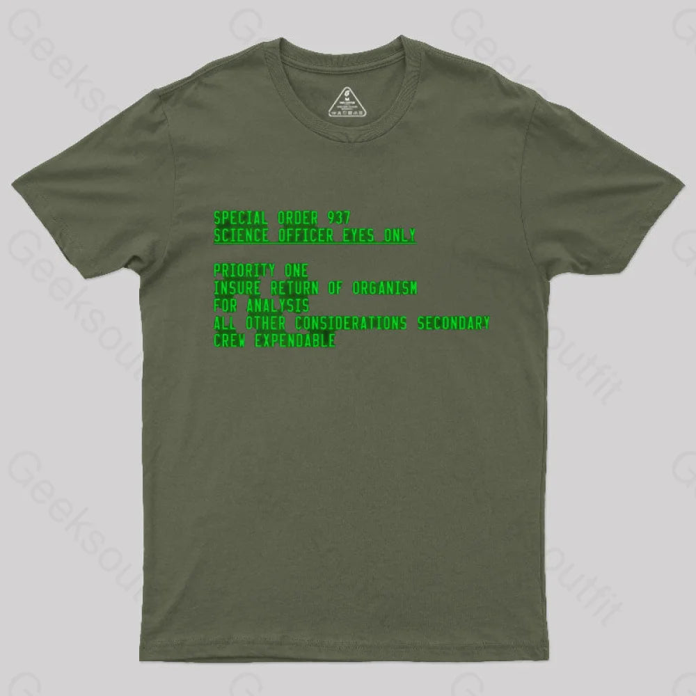 Alien Sonderauftrage 937 T-Shirt Army Green / S