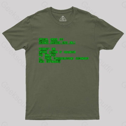 Alien Sonderauftrage 937 T-Shirt Army Green / S