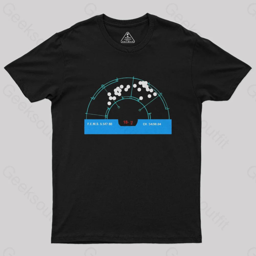 Aliens Motion Tracker Geek T-Shirt Black / S