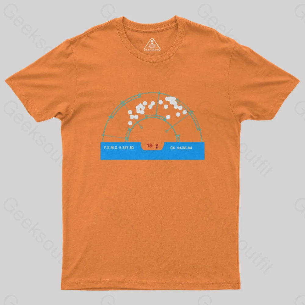 Aliens Motion Tracker Geek T-Shirt Orange / S