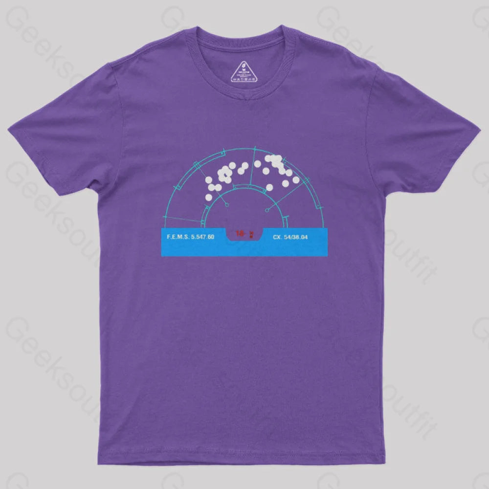 Aliens Motion Tracker Geek T-Shirt Purple / S