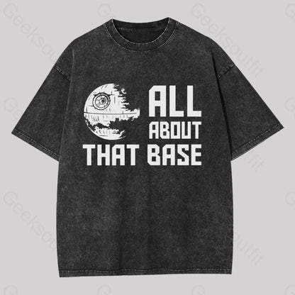 All About That Base Geek Washed T-Shirt Black / S