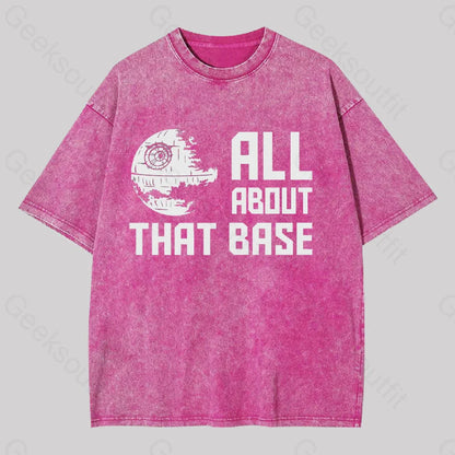 All About That Base Geek Washed T-Shirt Rose Red / S