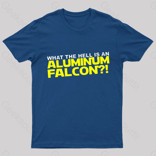 Aluminum Falcon Geek T-Shirt Navy / S