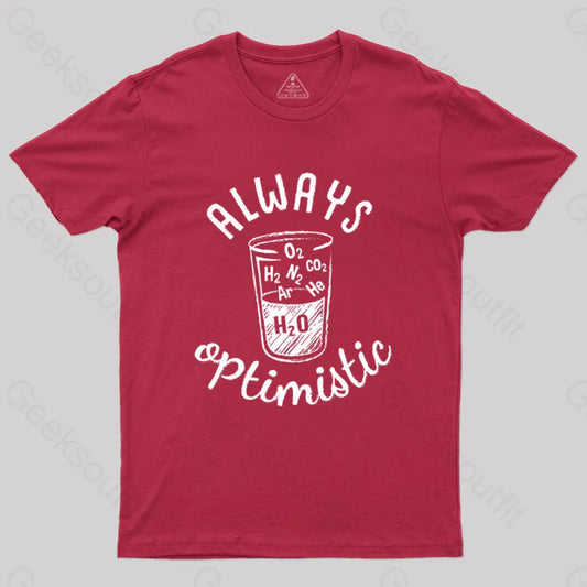 Always Optimistic! T-Shirt Red / S