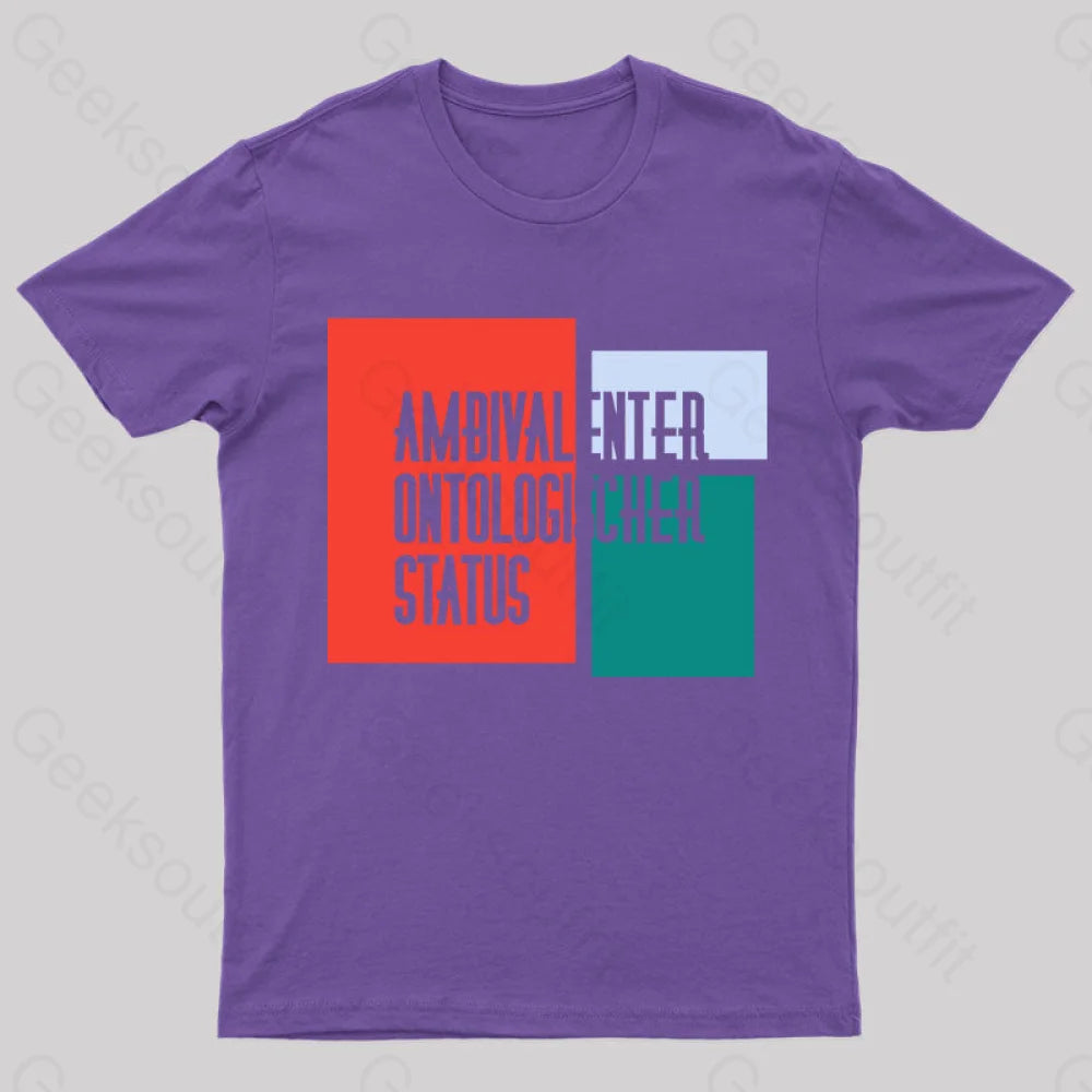 Ambivalenter Ontologischer Status T-Shirt Purple / S