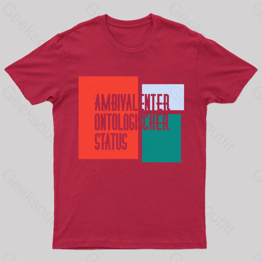 Ambivalenter Ontologischer Status T-Shirt Red / S