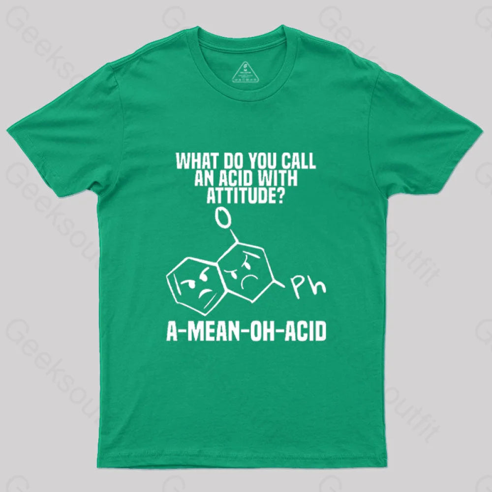 Amino Acid Humor Science T-Shirt Green / S