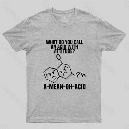 Amino Acid Humor Science T-Shirt Grey / S