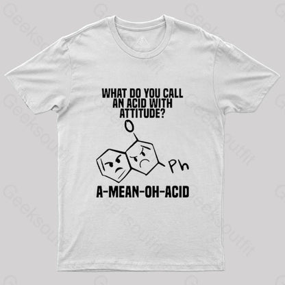 Amino Acid Humor Science T-Shirt White / S