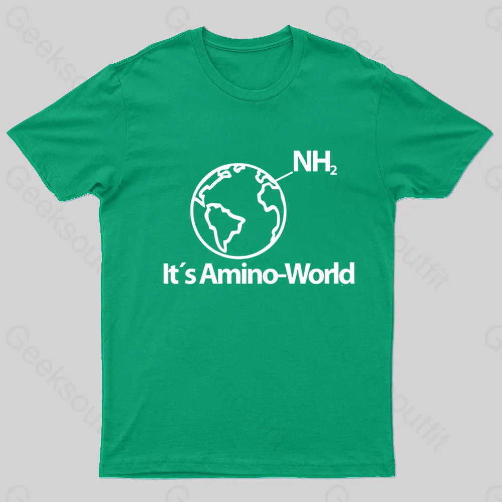 Amino World Nerd T-Shirt Green / S