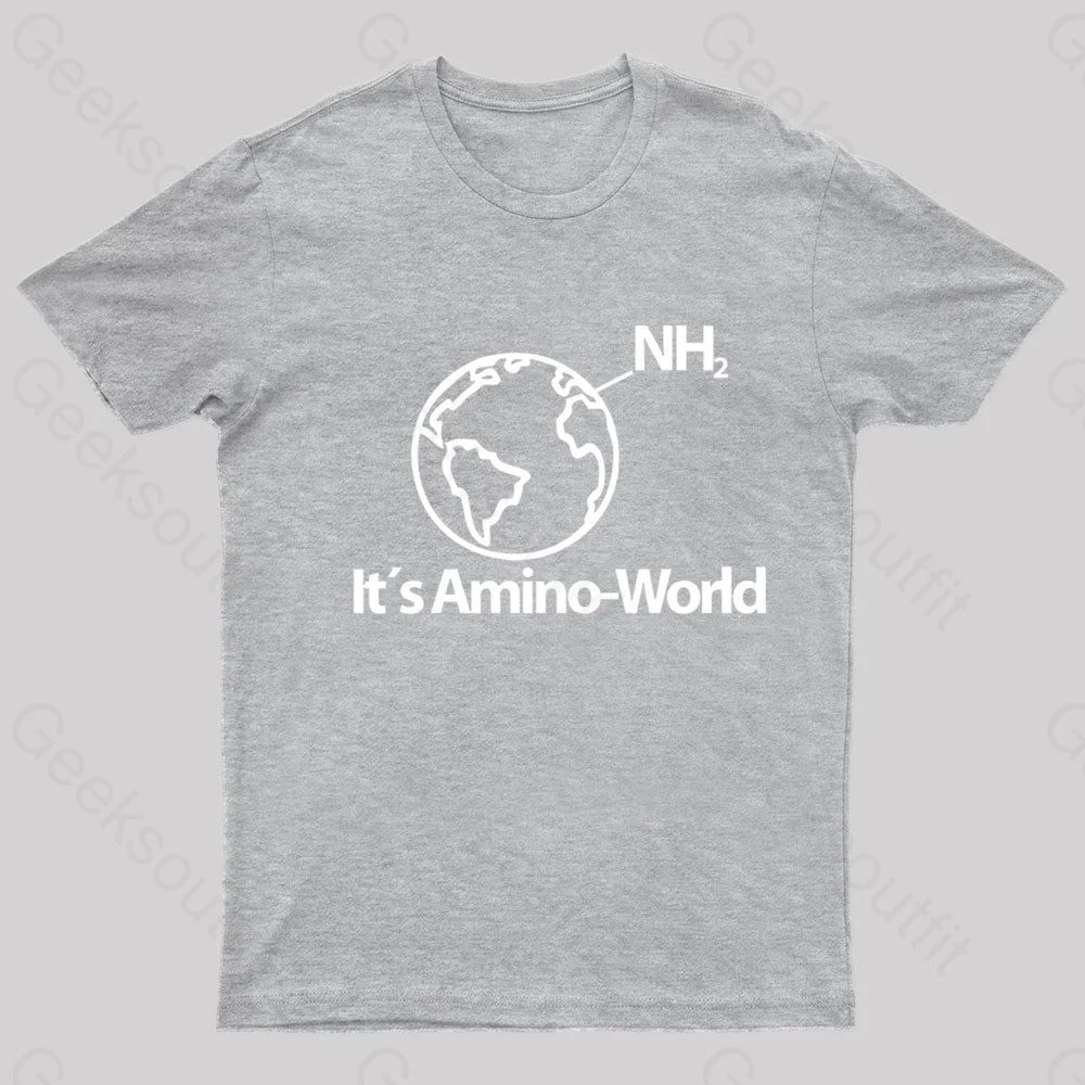 Amino World Nerd T-Shirt Grey / S