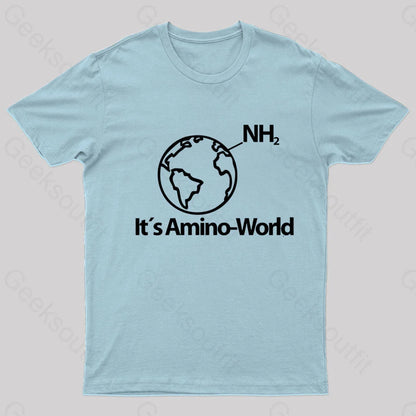 Amino World Nerd T-Shirt Light Blue / S