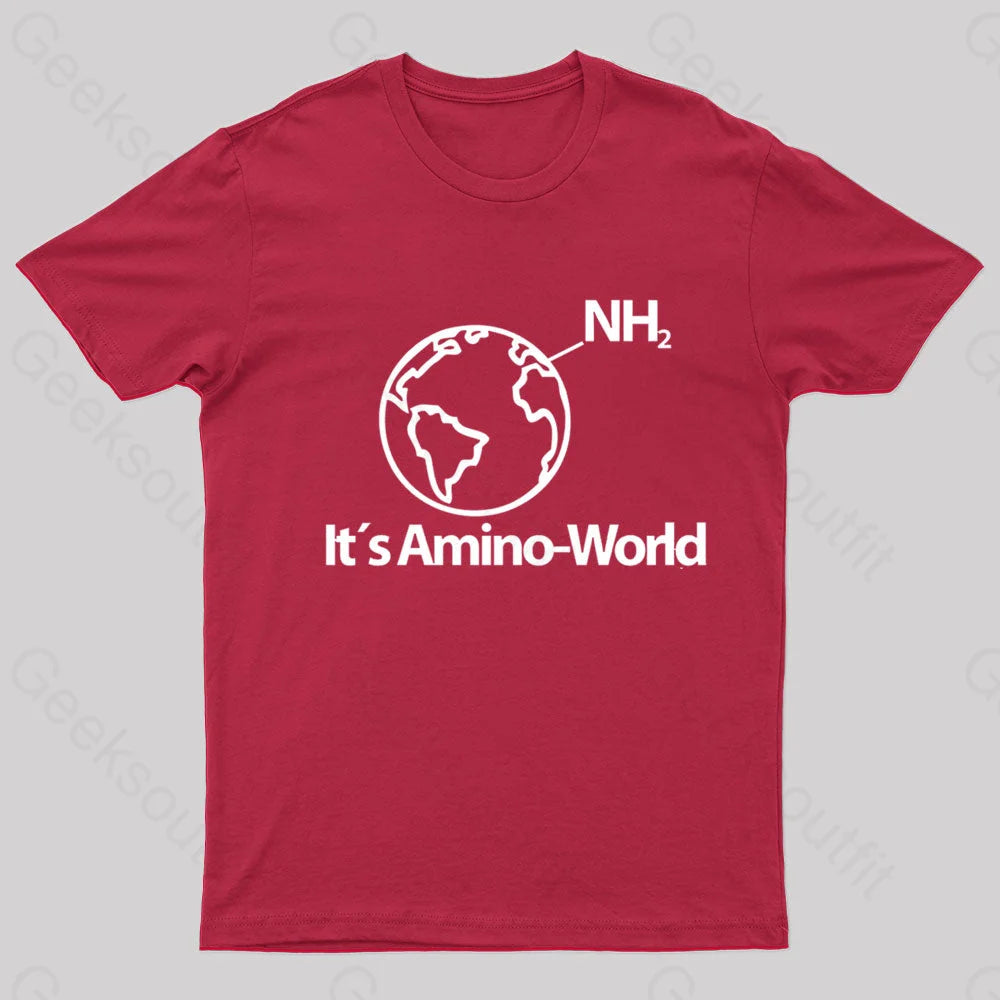 Amino World Nerd T-Shirt Red / S