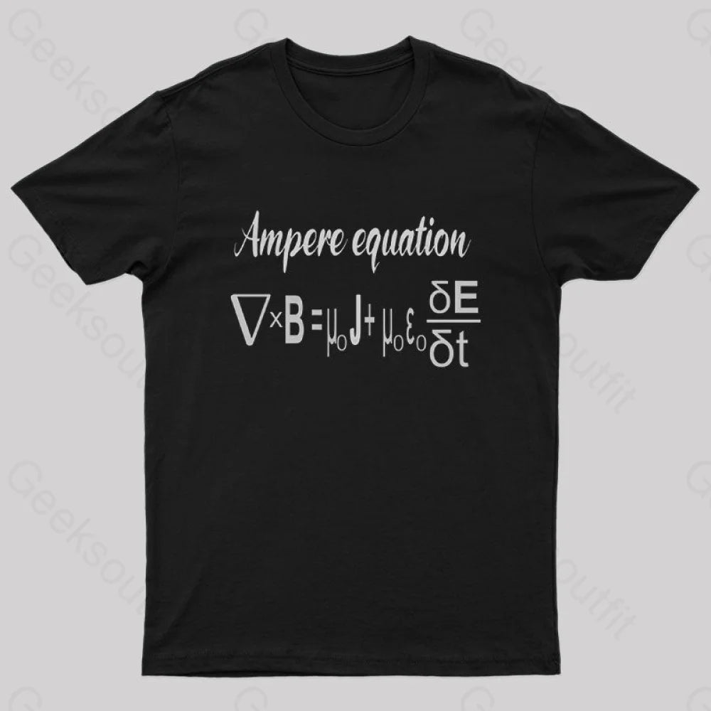 Ampere Equation Nerd T-Shirt Black / S