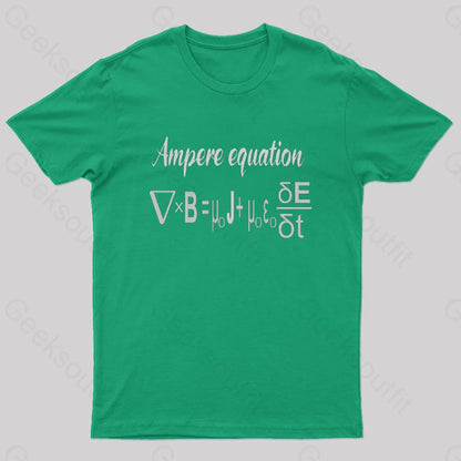 Ampere Equation Nerd T-Shirt Green / S