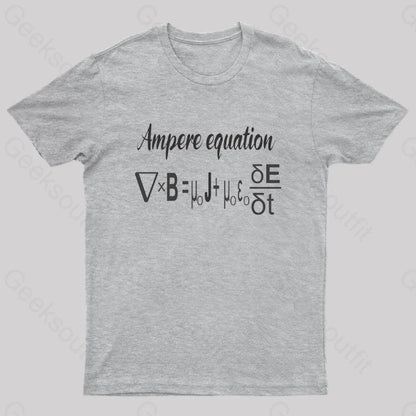 Ampere Equation Nerd T-Shirt Grey / S