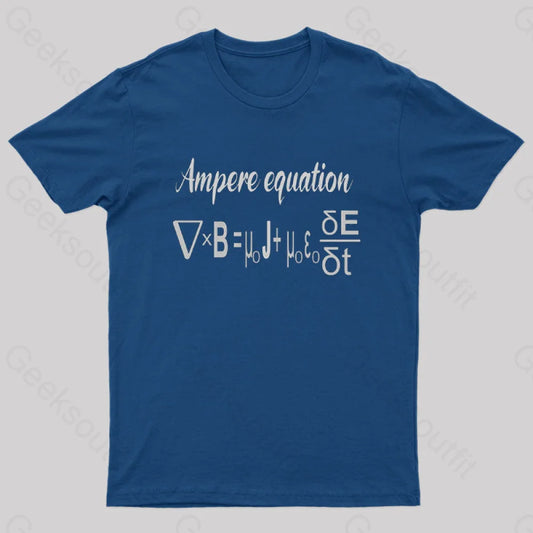 Ampere Equation Nerd T-Shirt Navy / S