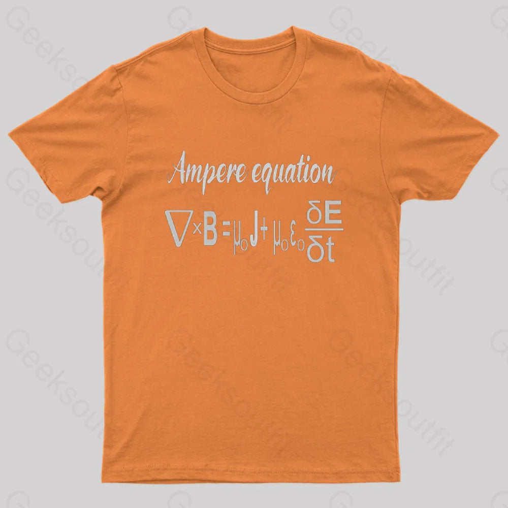 Ampere Equation Nerd T-Shirt Orange / S