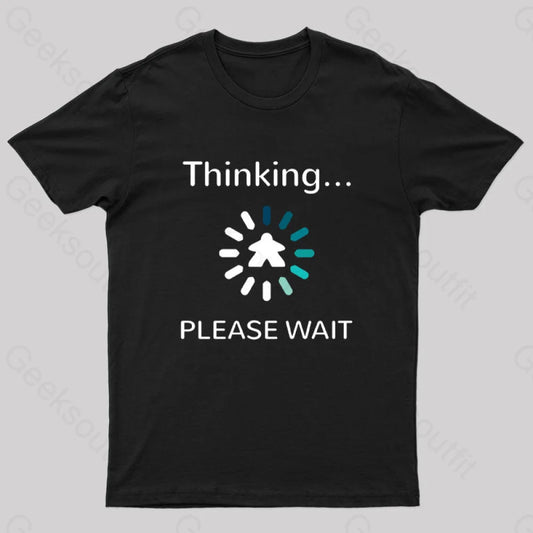 Analysis Paralysis Blue Meeple Board Game T-Shirt Black / S