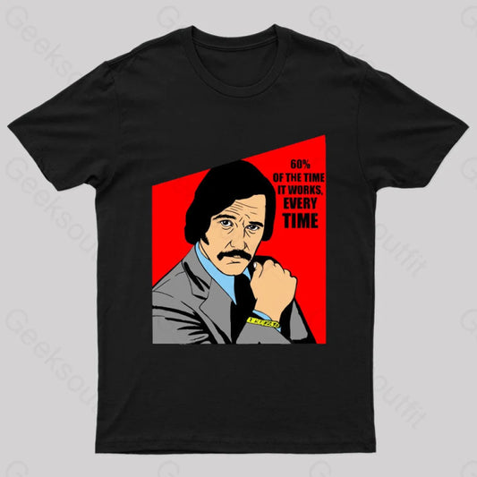 Anchorman Nerd T-Shirt Black / S