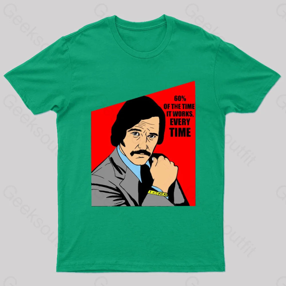 Anchorman Nerd T-Shirt Green / S