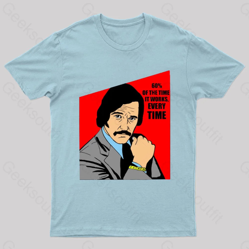 Anchorman Nerd T-Shirt Light Blue / S