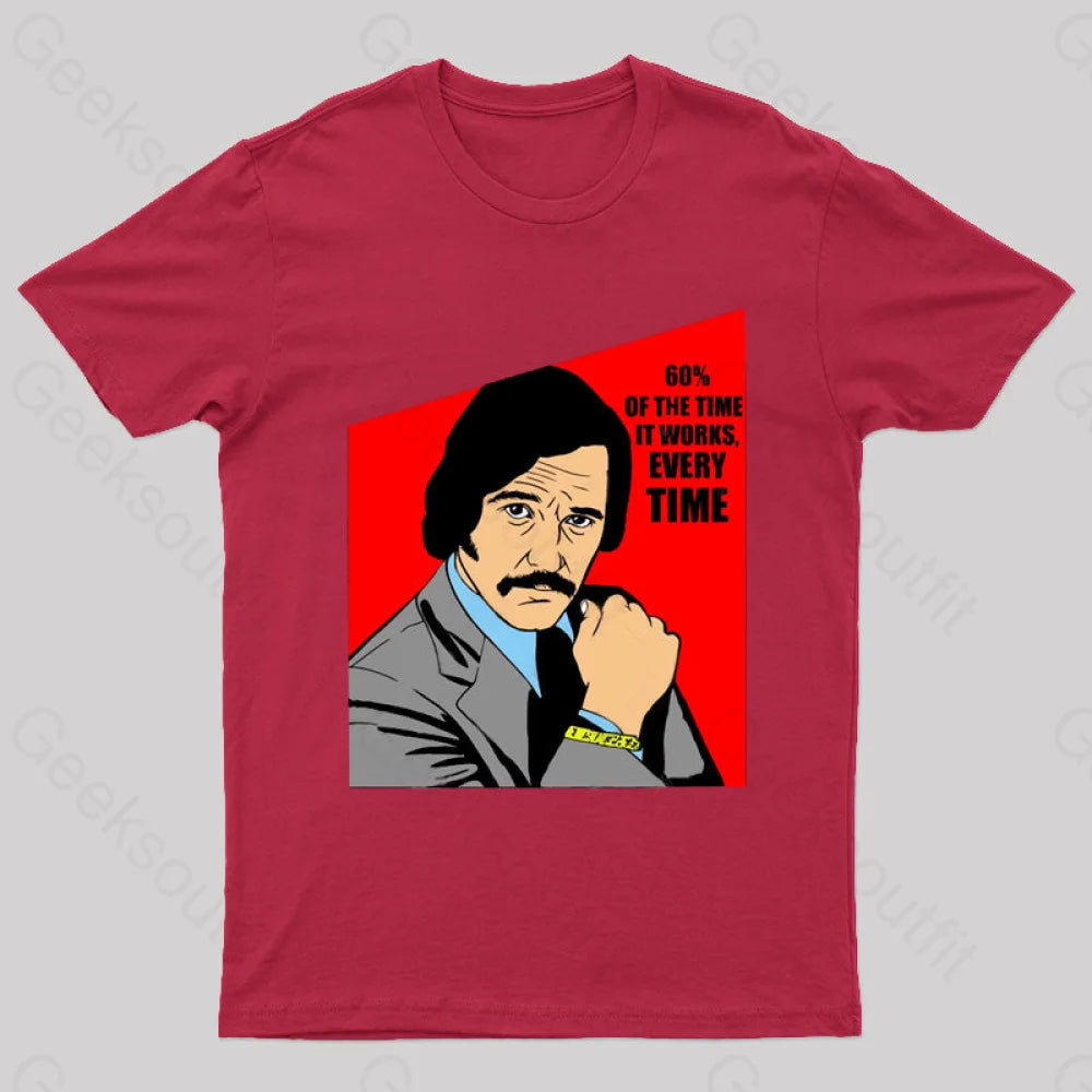 Anchorman Nerd T-Shirt Red / S