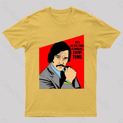 Anchorman Nerd T-Shirt Yellow / S