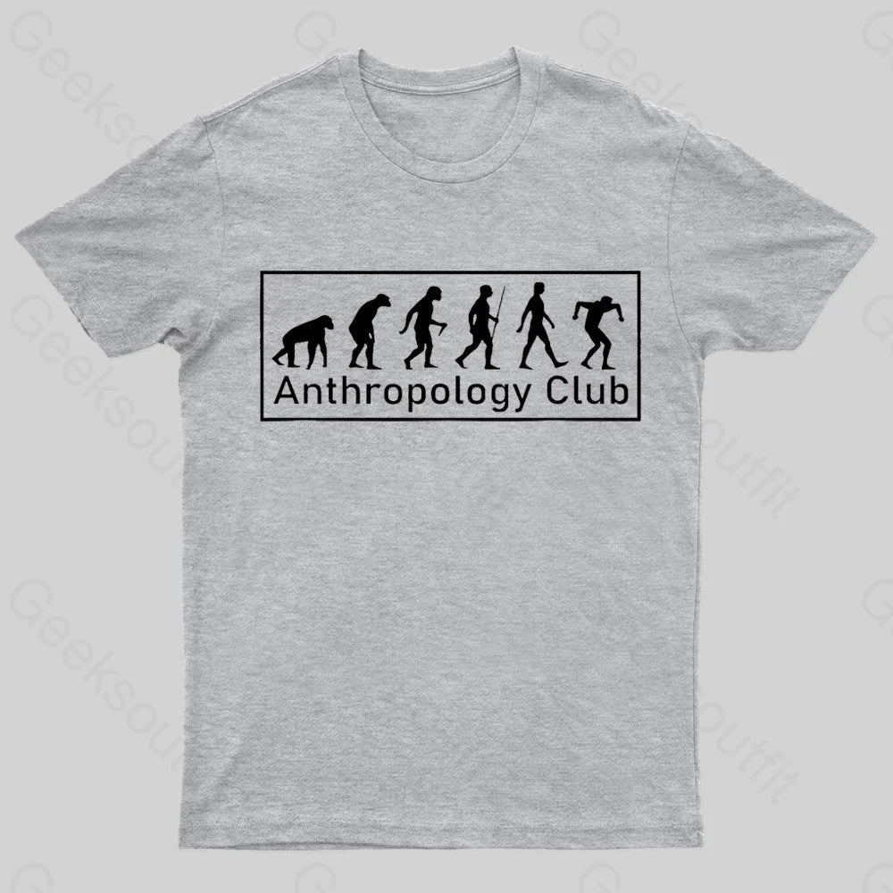 Anthropology Evolution Nerd T-Shirt Grey / S