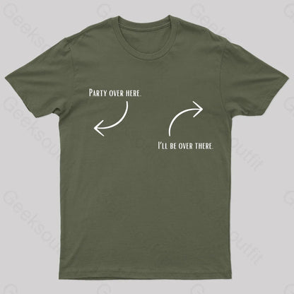 Anti Social Nerd T-Shirt Army Green / S