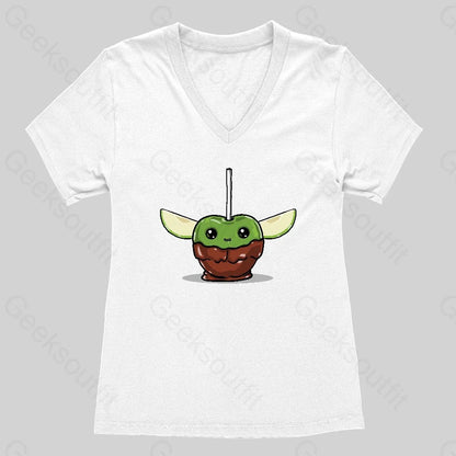 Apple Sippy Cup Women's V-Neck T-shirt - Geeksoutfit