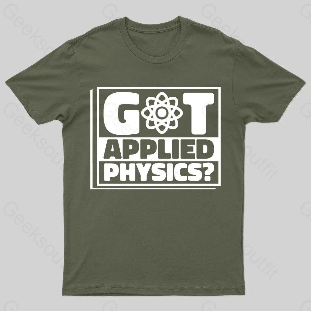 Applied Physics Nerd T-Shirt Army Green / S