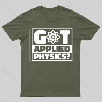 Applied Physics Nerd T-Shirt Army Green / S