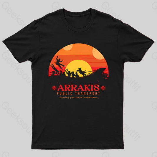 Arrakis Getting You There Sometimes T-Shirt Black / S