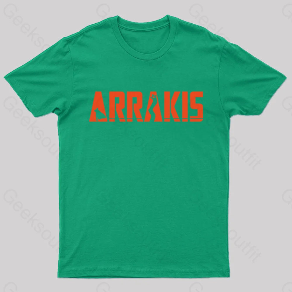 Arrakis V2 Geek T-Shirt Green / S